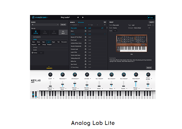 arturia-minilab-mkii-orange-edition-05-analog-lab-lite